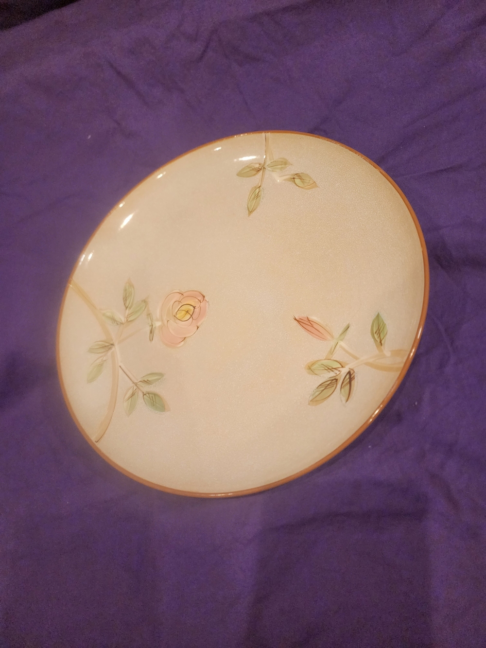 Vintage Arima Rose Pattern Platter/chop Plate